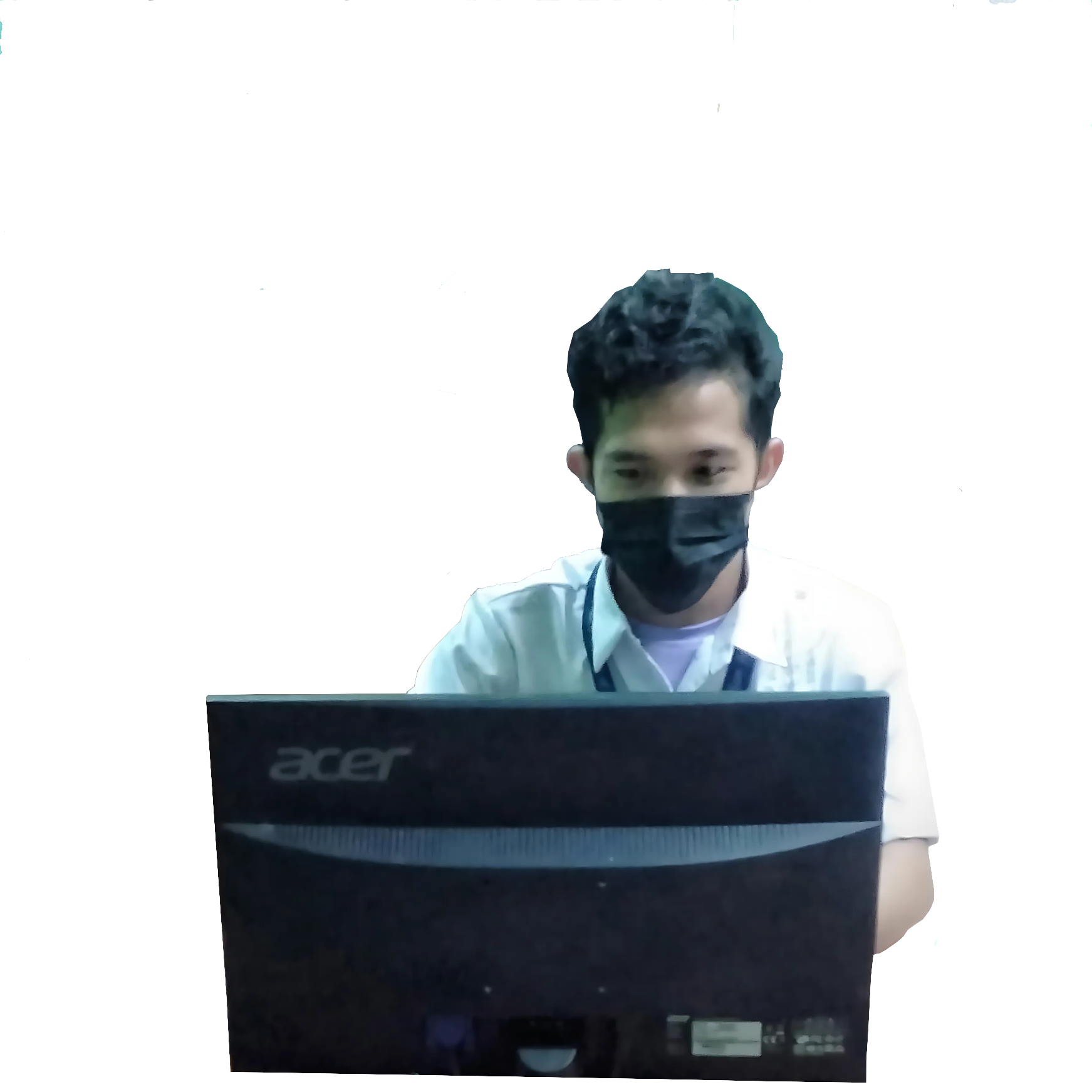 Picture of me using PC